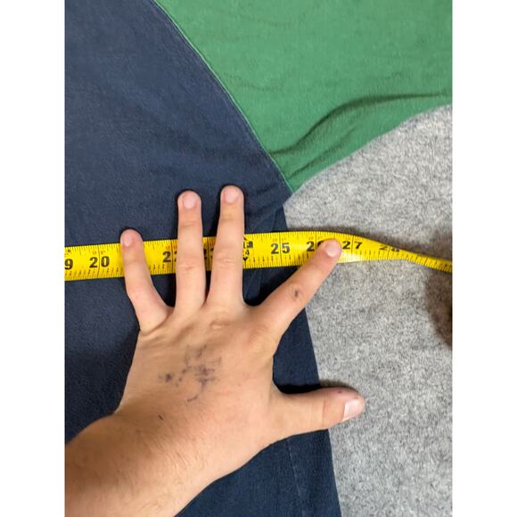 VINTAGE Discus Athletic Shirt Men XL Blue 1/4 Zip Polo Raglan Sleeves Streetwear - Picture 2 of 8